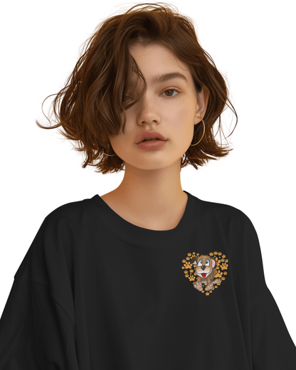 Oversize | Unisex Printed Cotton T Shirt | Round Neck | Half Sleeves|100% Cotton | Women | Men | Teen | Teen Vibes