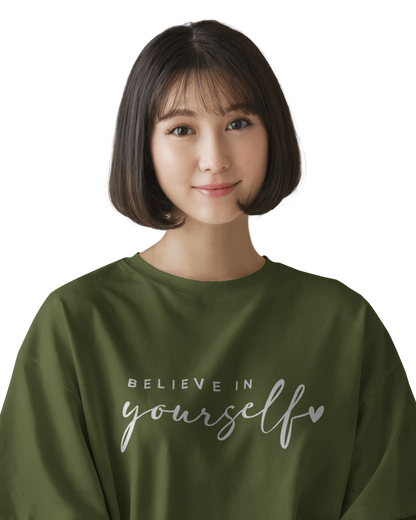 Women Oversize Tee | Printed | 100% Cotton T Shirt | Round Neck | Half Sleeves| Designed by NEOX | Vibrant Colors