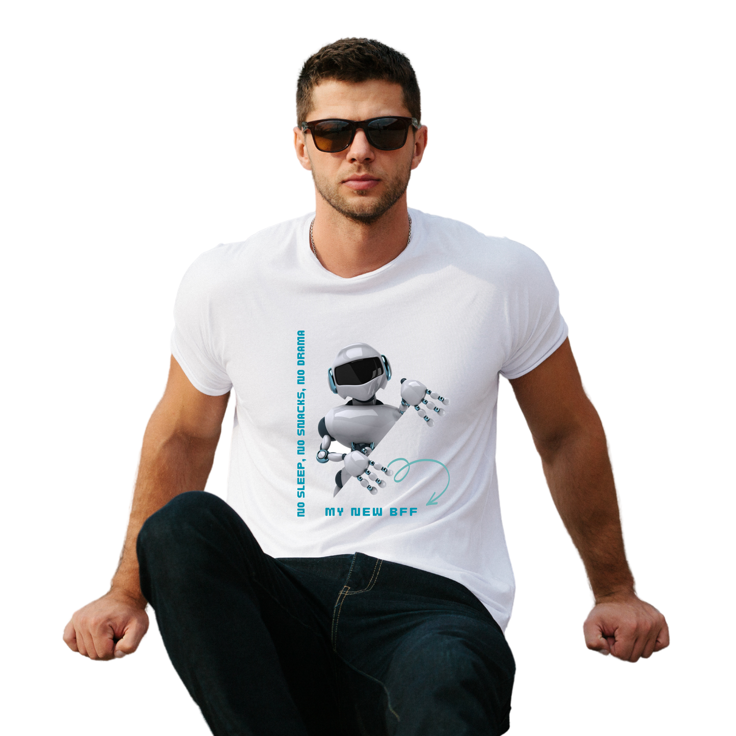 Men’s Printed Cotton T Shirt | Futuristic |Round Neck | Half Sleeves|100% Cotton | Regular Fit T-Shirt | Teens | Teen Vibes