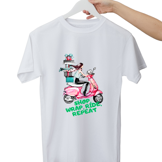 Women Printed Cotton T Shirt | Round Neck | Half Sleeves| 100% Cotton | Regular Fit T-Shirt | Teen | Teen Vibes