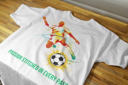 Men’s Printed Cotton T Shirt | Foot Ball |Round Neck | Half Sleeves|100% Cotton | Regular Fit T-Shirt | Teens | Teen Vibes