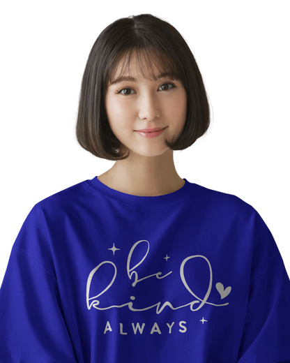 Women Oversize Tee | Printed | 100% Cotton T Shirt | Round Neck | Half Sleeves| Designed by NEOX | Vibrant Colors