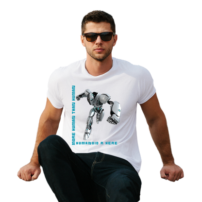 Men’s Printed Cotton T Shirt | Futuristic |Round Neck | Half Sleeves|100% Cotton | Regular Fit T-Shirt | Teens | Teen Vibes