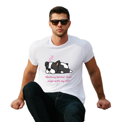 Unisex Printed Cotton T Shirt | Dog Lovers | Round Neck | Half Sleeves|100% Cotton Regular Fit T-Shirt | Women | Men