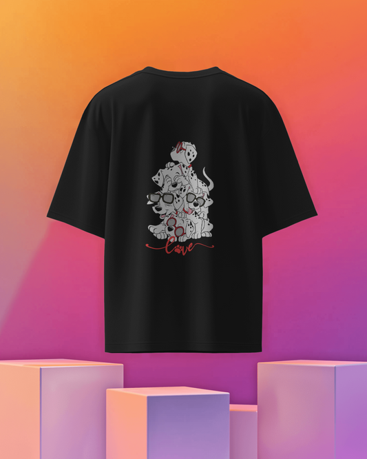 Oversize | Unisex Printed Cotton T Shirt | Round Neck | Half Sleeves|100% Cotton | Women | Men | Teen | Teen Vibes