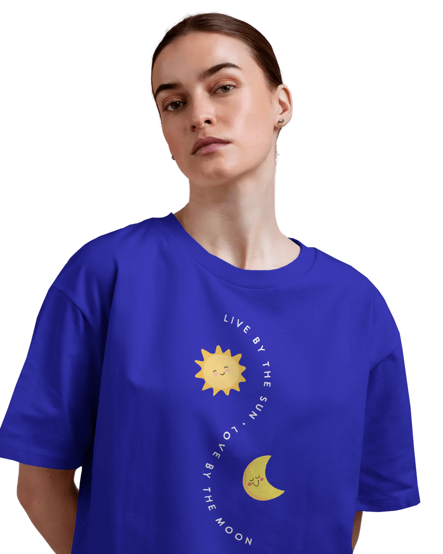 Women Oversize Tee | Printed | 100% Cotton T Shirt | Round Neck | Half Sleeves| Designed by NEOX | Vibrant Colors