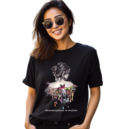 Women Printed Cotton T Shirt | Round Neck | Half Sleeves| 100% Cotton | Regular Fit T-Shirt | Teen | Teen Vibes