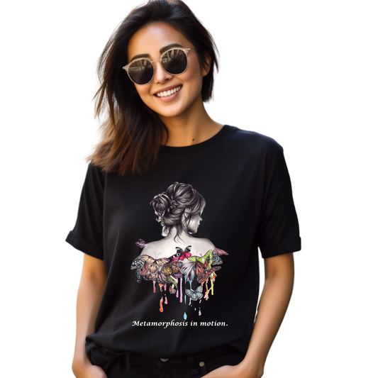 Women Printed Cotton T Shirt | Round Neck | Half Sleeves| 100% Cotton | Regular Fit T-Shirt | Teen | Teen Vibes