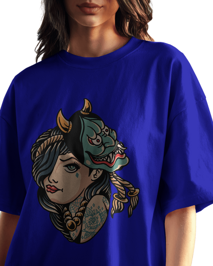 Women Oversize Tee |Street wear | Casual Wear | 100% Cotton T Shirt | Round Neck | Half Sleeves| Vibrant Colors