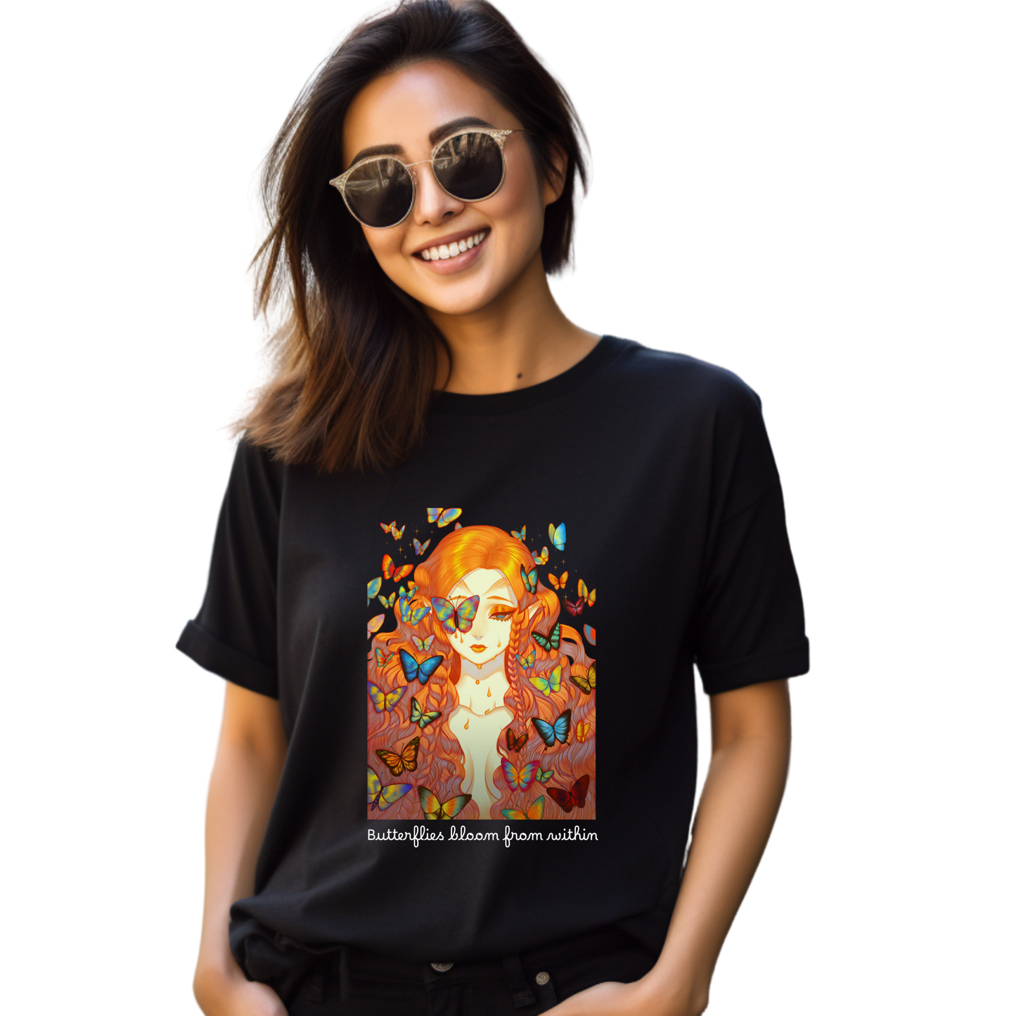 Women Printed Cotton T Shirt | Round Neck | Half Sleeves| 100% Cotton | Regular Fit T-Shirt | Teen | Teen Vibes