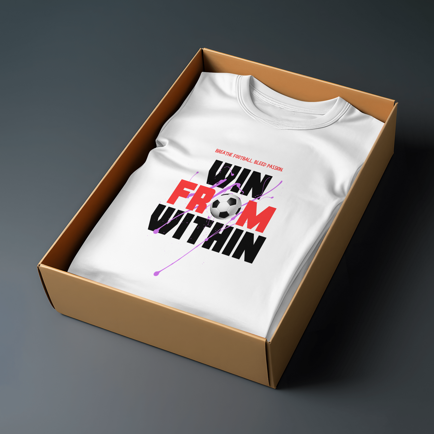 Men’s Printed Cotton T Shirt | Foot Ball |Round Neck | Half Sleeves|100% Cotton | Regular Fit T-Shirt | Teens | Teen Vibes