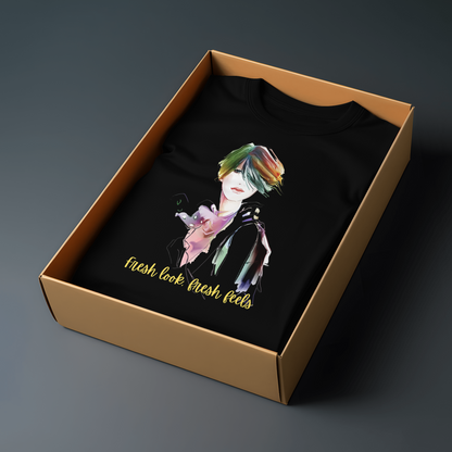 Women Printed Cotton T Shirt | Round Neck | Half Sleeves| 100% Cotton | Regular Fit T-Shirt | Teen | Teen Vibes