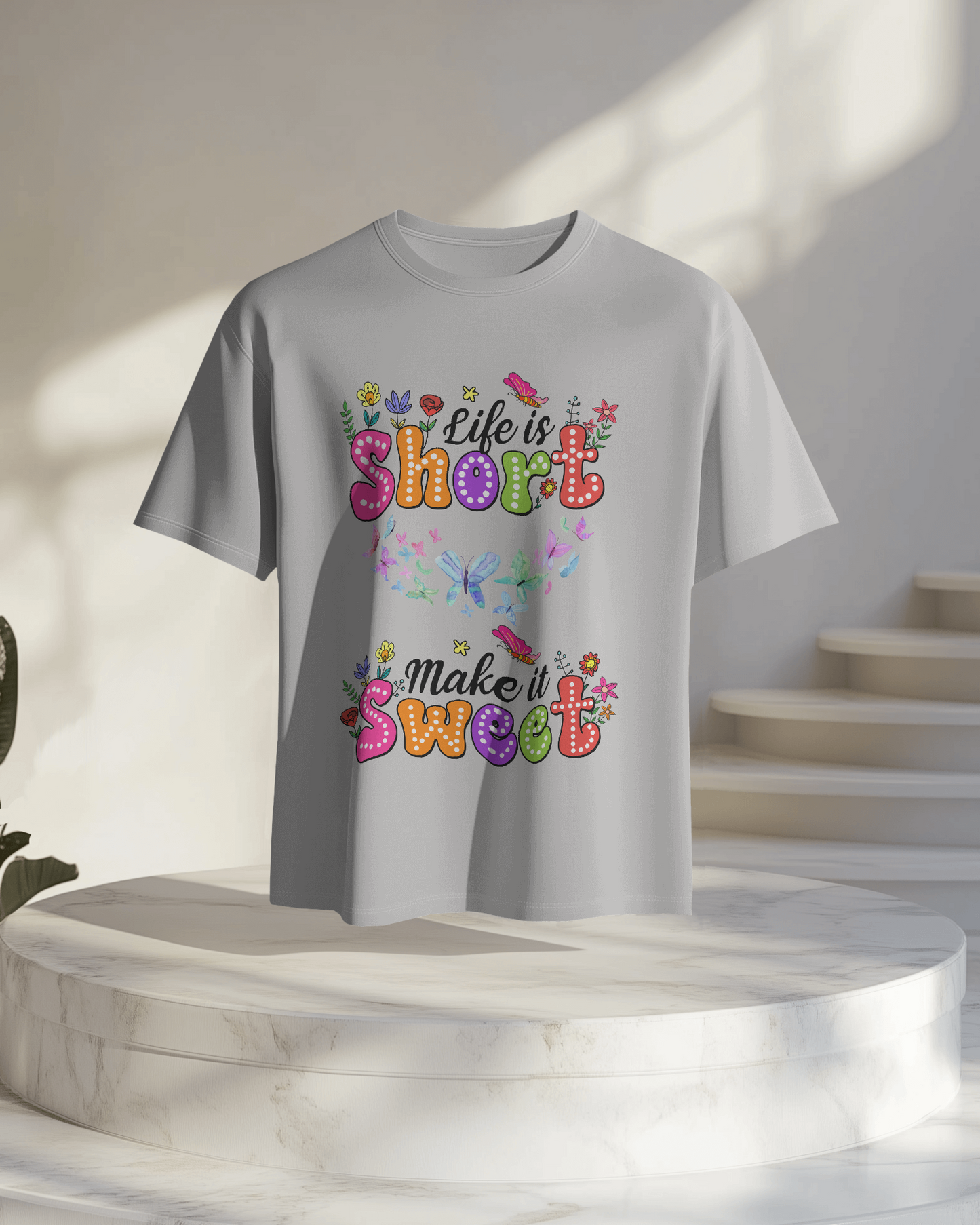 Women Oversize Tee | Printed | 100% Cotton T Shirt | Round Neck | Half Sleeves| Designed by NEOX | Vibrant Colors