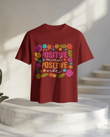 Women Oversize Tee | Printed | 100% Cotton T Shirt | Round Neck | Half Sleeves| Designed by NEOX | Vibrant Colors