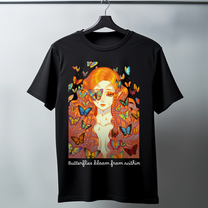Women Printed Cotton T Shirt | Round Neck | Half Sleeves| 100% Cotton | Regular Fit T-Shirt | Teen | Teen Vibes