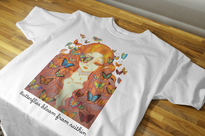 Women Printed Cotton T Shirt | Round Neck | Half Sleeves| 100% Cotton | Regular Fit T-Shirt | Teen | Teen Vibes