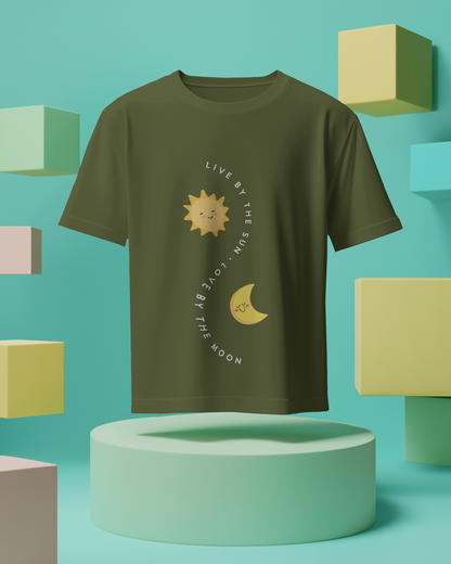Women Oversize Tee | Printed | 100% Cotton T Shirt | Round Neck | Half Sleeves| Designed by NEOX | Vibrant Colors