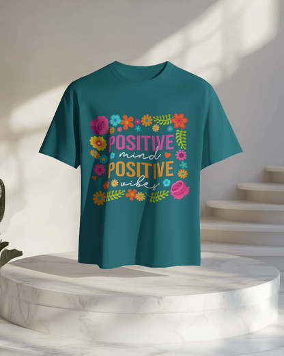 Women Oversize Tee | Printed | 100% Cotton T Shirt | Round Neck | Half Sleeves| Designed by NEOX | Vibrant Colors