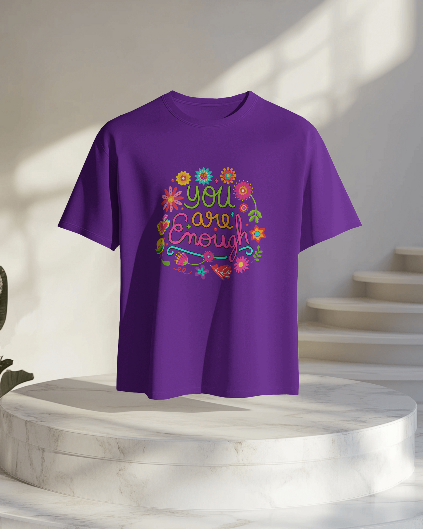 Women Oversize Tee | Printed | 100% Cotton T Shirt | Round Neck | Half Sleeves| Designed by NEOX | Vibrant Colors