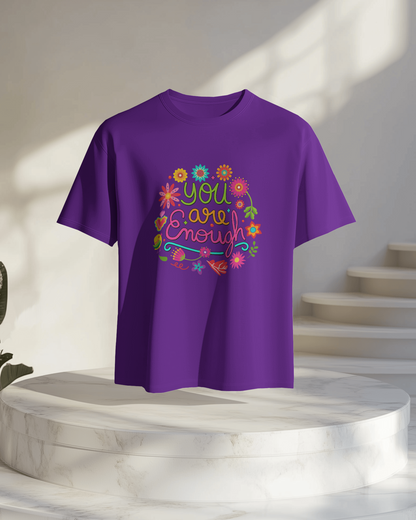 Women Oversize Tee | Printed | 100% Cotton T Shirt | Round Neck | Half Sleeves| Designed by NEOX | Vibrant Colors