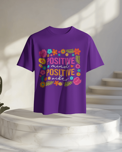 Women Oversize Tee | Printed | 100% Cotton T Shirt | Round Neck | Half Sleeves| Designed by NEOX | Vibrant Colors