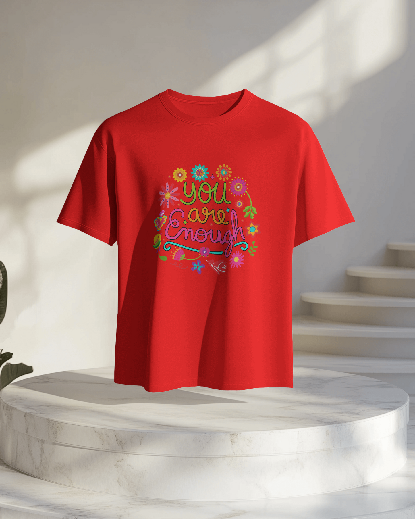 Women Oversize Tee | Printed | 100% Cotton T Shirt | Round Neck | Half Sleeves| Designed by NEOX | Vibrant Colors