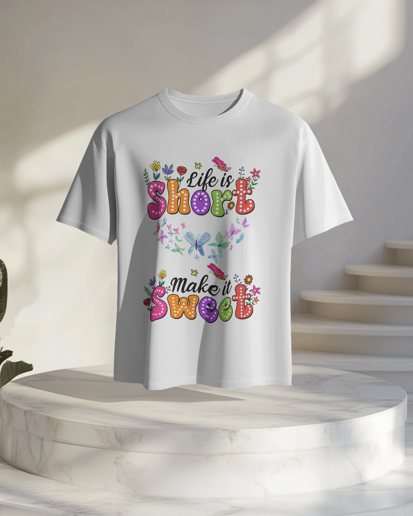 Women Oversize Tee | Printed | 100% Cotton T Shirt | Round Neck | Half Sleeves| Designed by NEOX | Vibrant Colors
